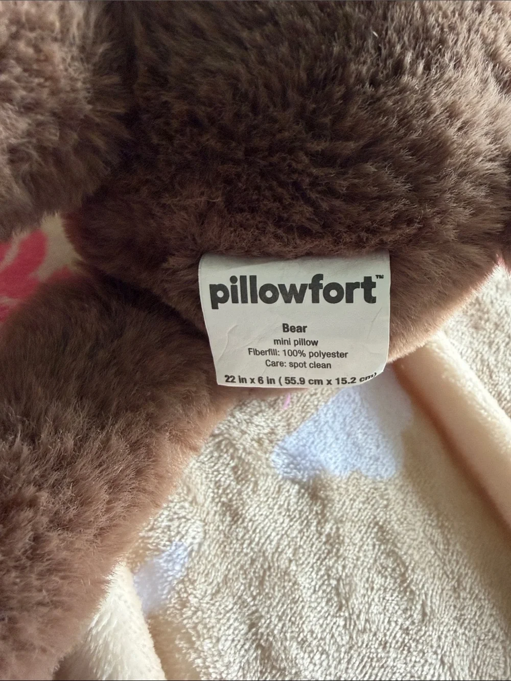 PillowFort Plush Brown Teddy Bear Stuffed Animal Soft Comfort Toy Kids Baby